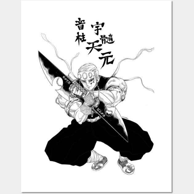 Uzui Tengen - Demon Slayer Wall Art by q10mark